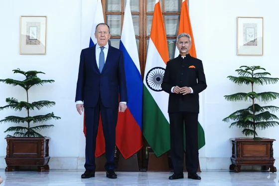 دیدار وزیر خارجه روسیه و هند