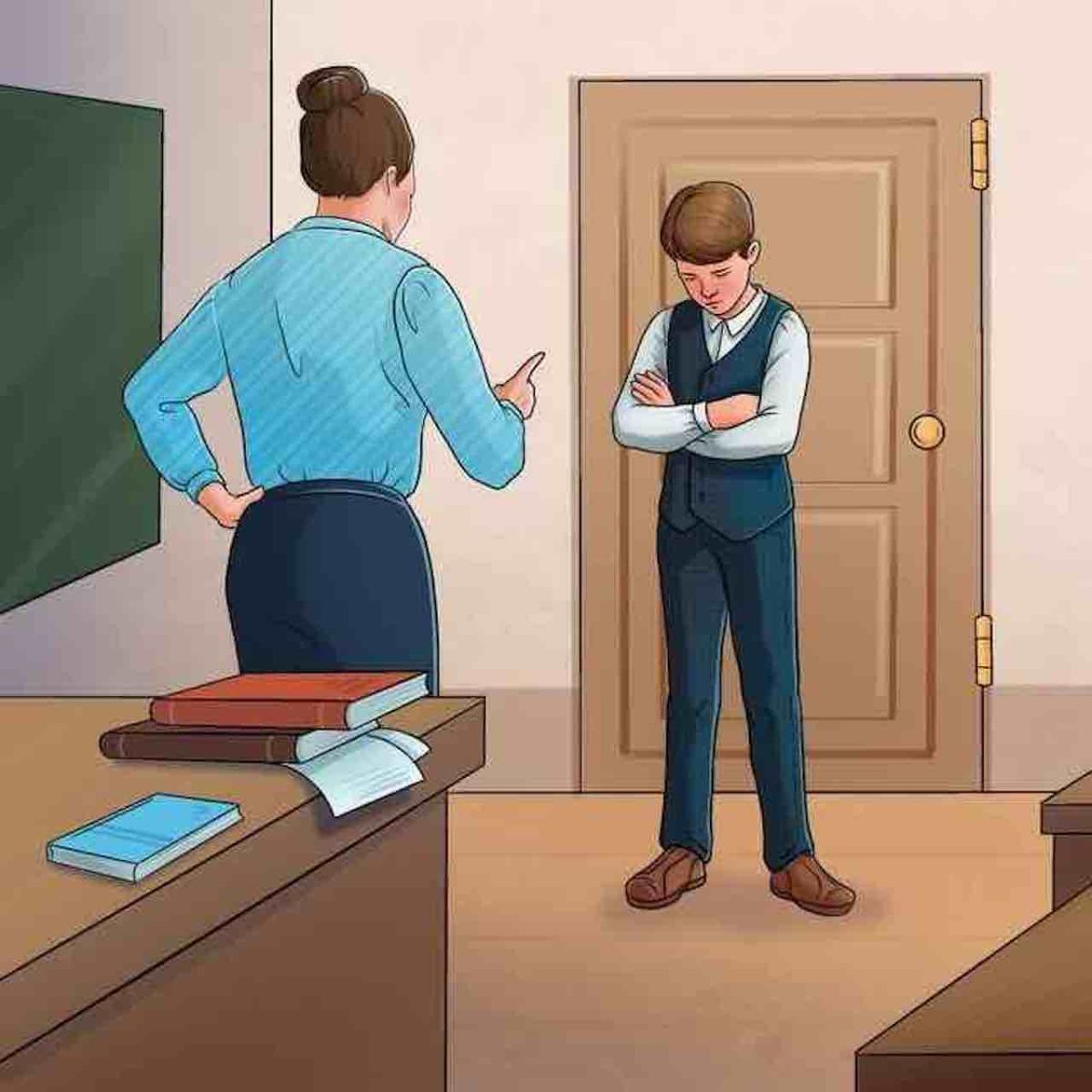 خطای تصویر دانش آموز و معلم