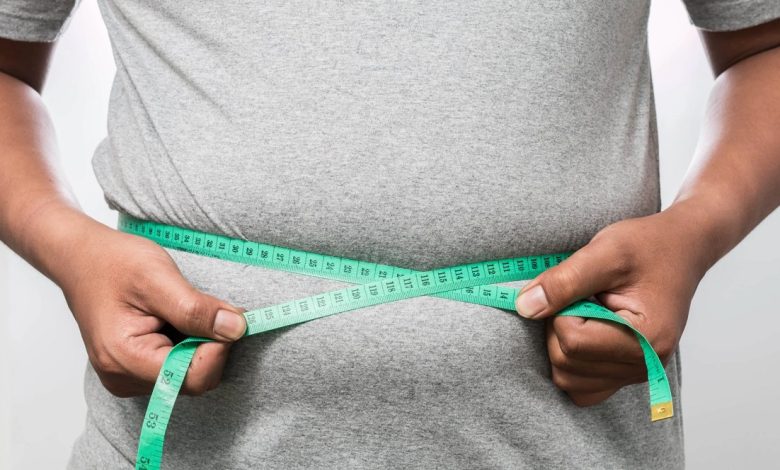 چاقی شکمی در مردان