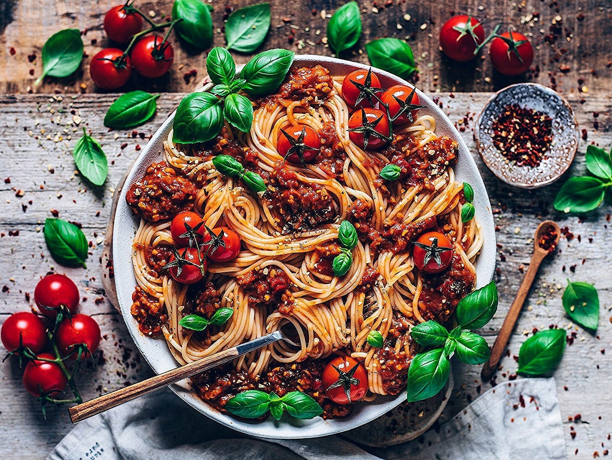غذای ایتالیایی خوشمزه عکس 3: اسپاگتی