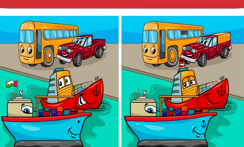 تست تفاوت تصویری ماشین و قایق ها 1