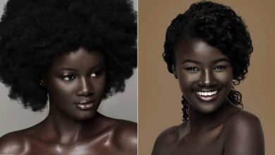 زن سیاهپوست زیبا
