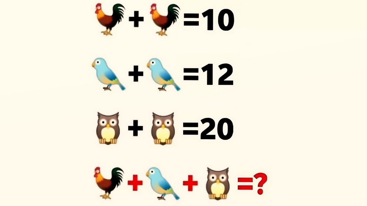 آزمون هوش ریاضی پرندگان 1