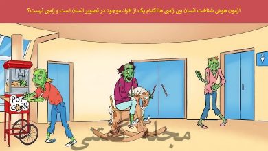 آزمون هوش شناخت انسان بین زامبی ها