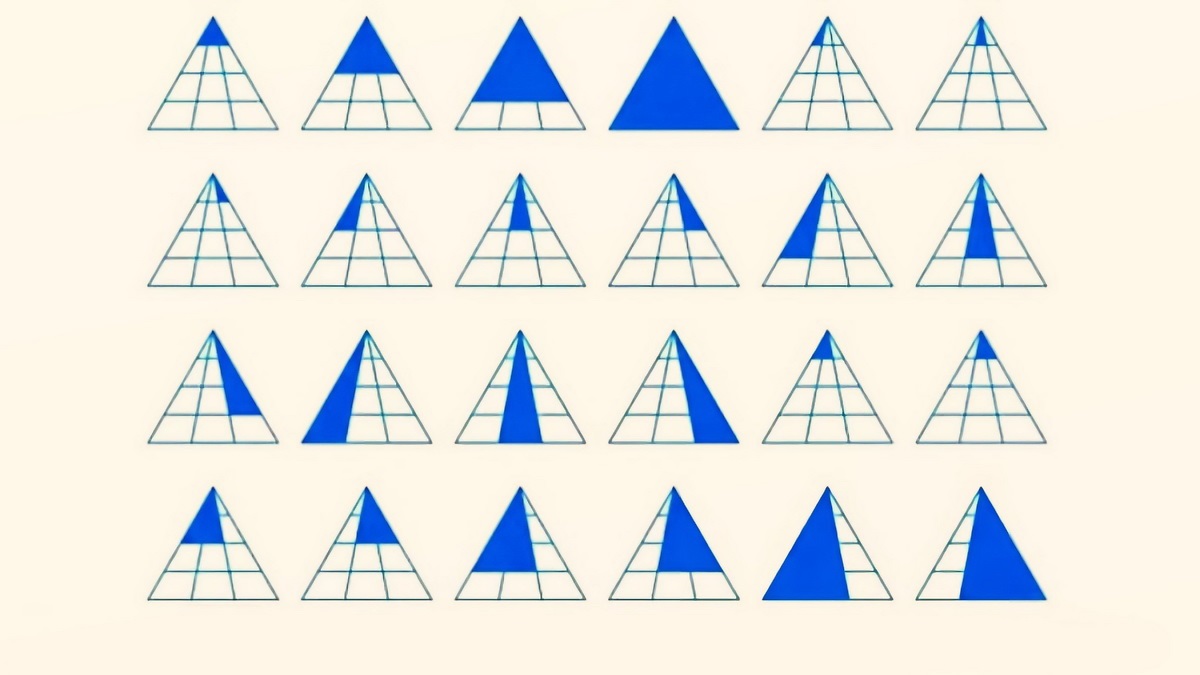 تست هوش تعداد مثلث 2