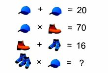 تست هوش ریاضی جمع کلاه و جورابها