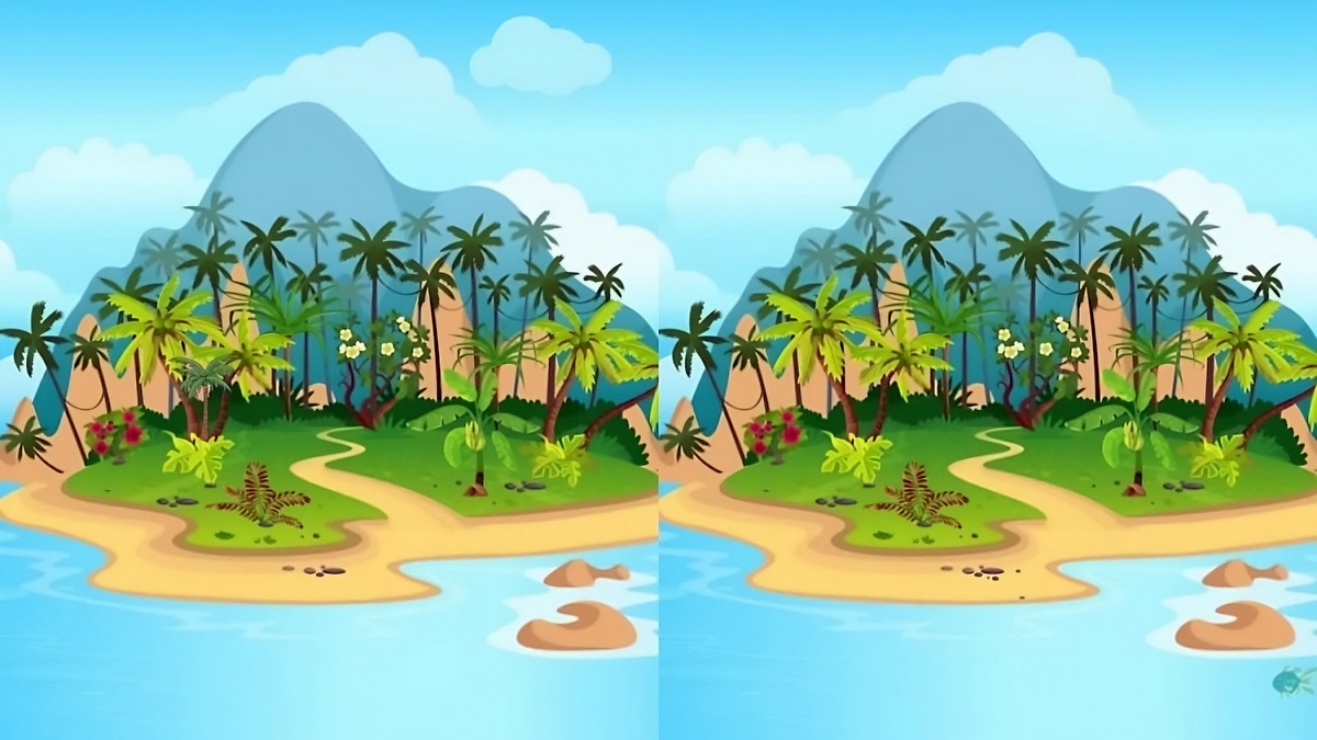 تفاوت تصویری جزیره در اقیانوس 1