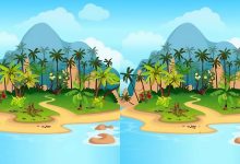 تفاوت تصویری جزیره در اقیانوس
