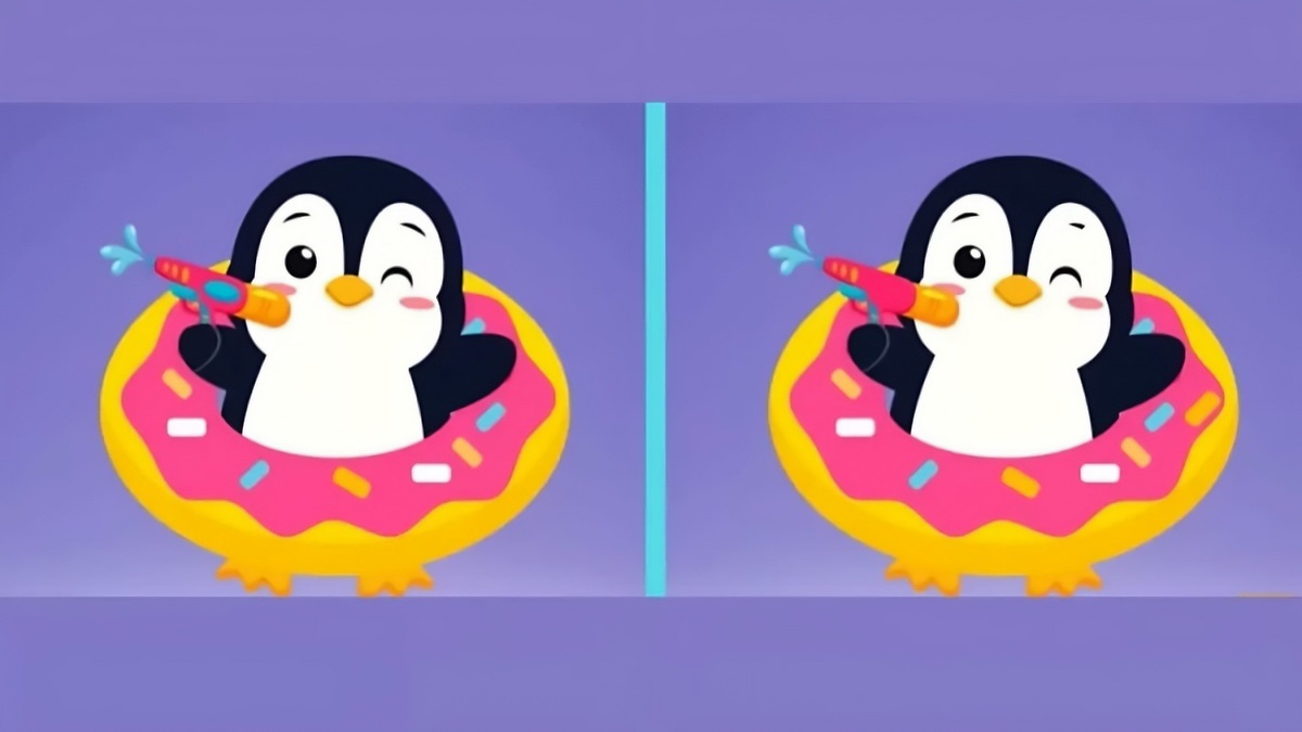 تفاوت تصویری پنگوئن بازیگوش 1