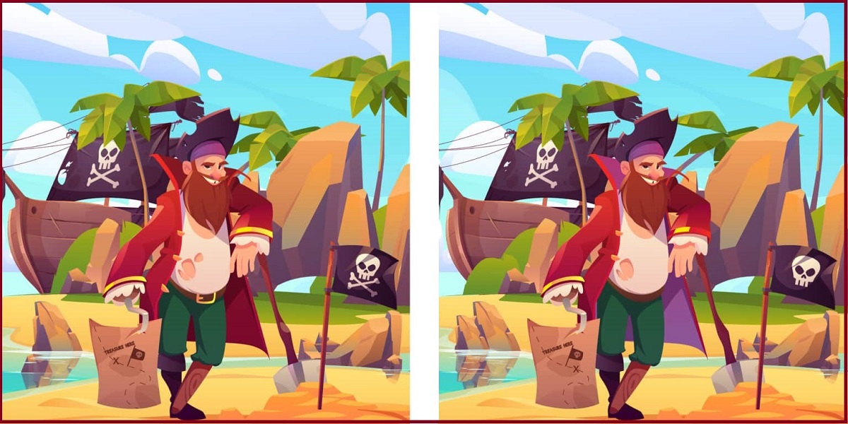 تفاوت تصویری دزد دریایی ناخدا کید-1