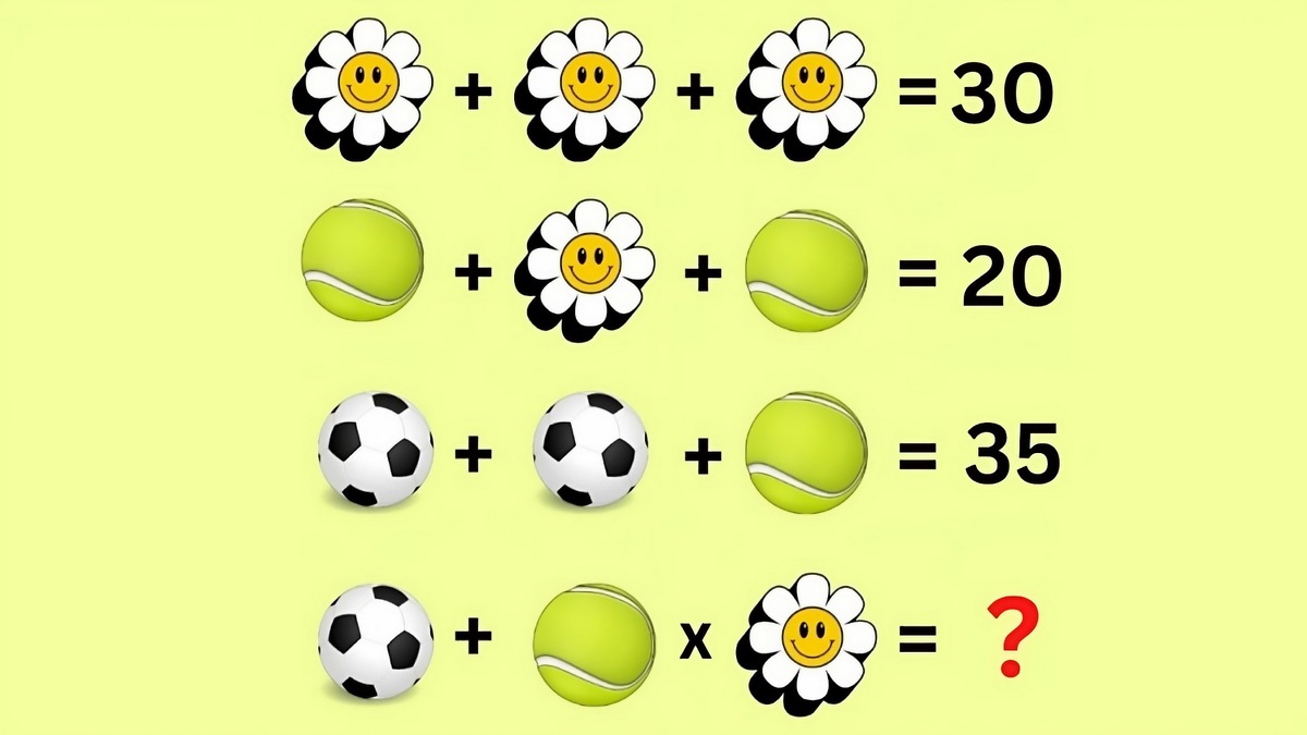تست هوش ریاضی گل و توپها 1