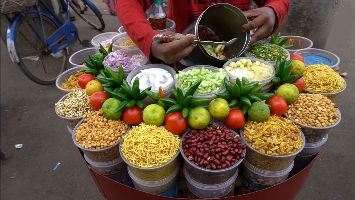 زیباترین غذای خیابانی در هند