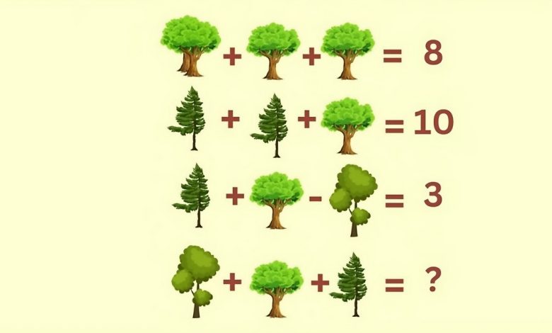 معمای ریاضی درختی