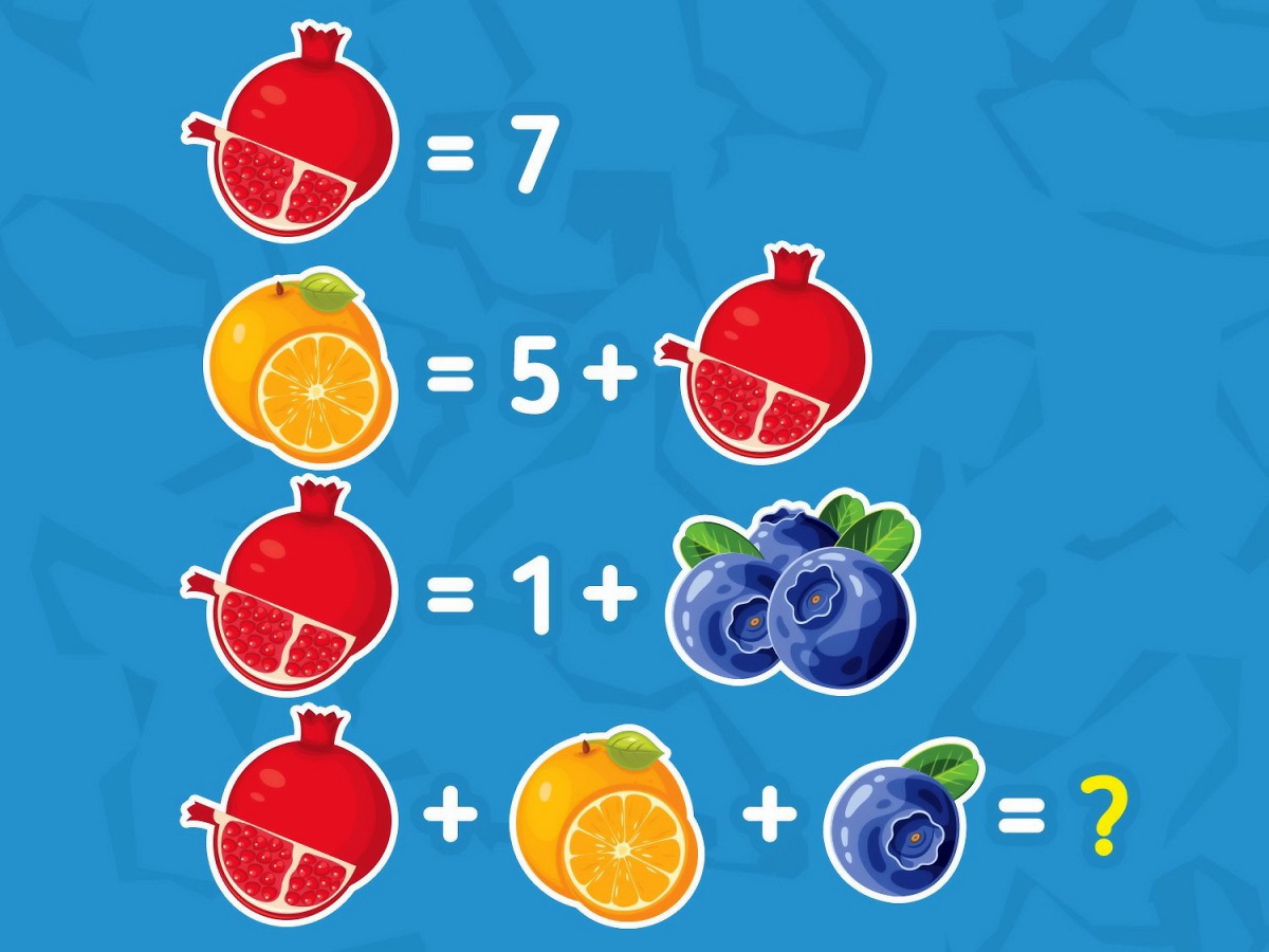 آزمون هوش ریاضی میوه های دانه دار 1
