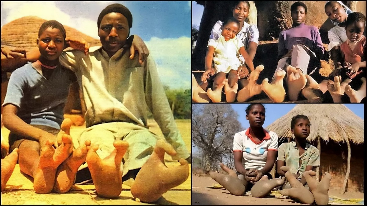 قبیله آفریقایی با پاهای شترمرغ