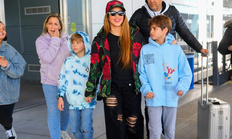 شکیرا و پسرانش&nbsp;