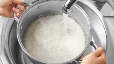 شستن برنج