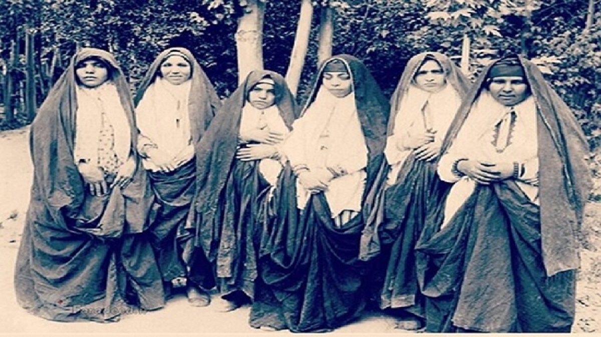 پوشش زنان دوره قاجار1