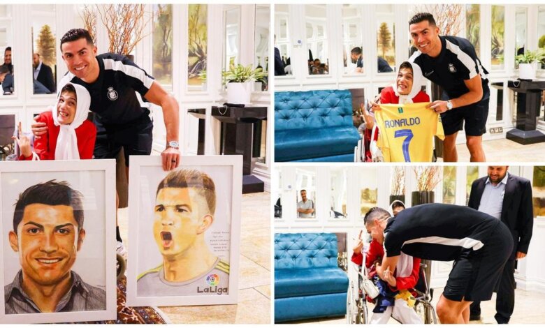 کریستیانو رونالدو مهربانترین فوتبالیست دنیا