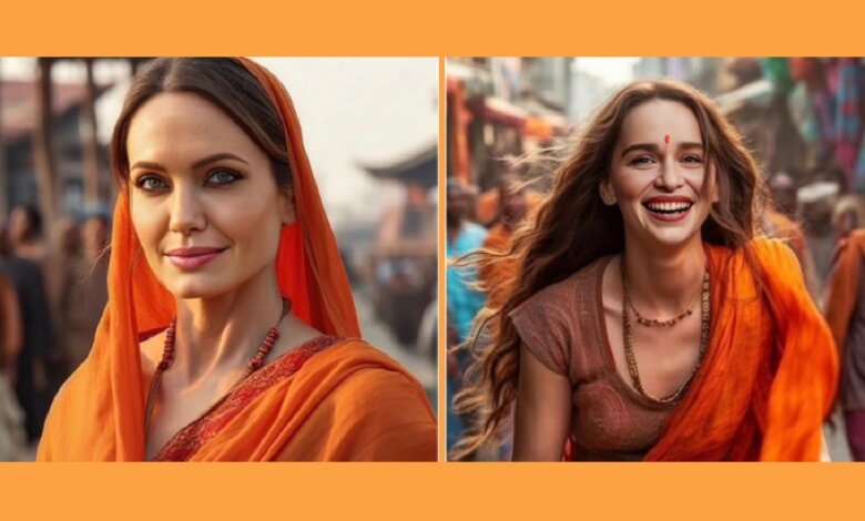 بازیگران زن هالیوود با لباس هندی