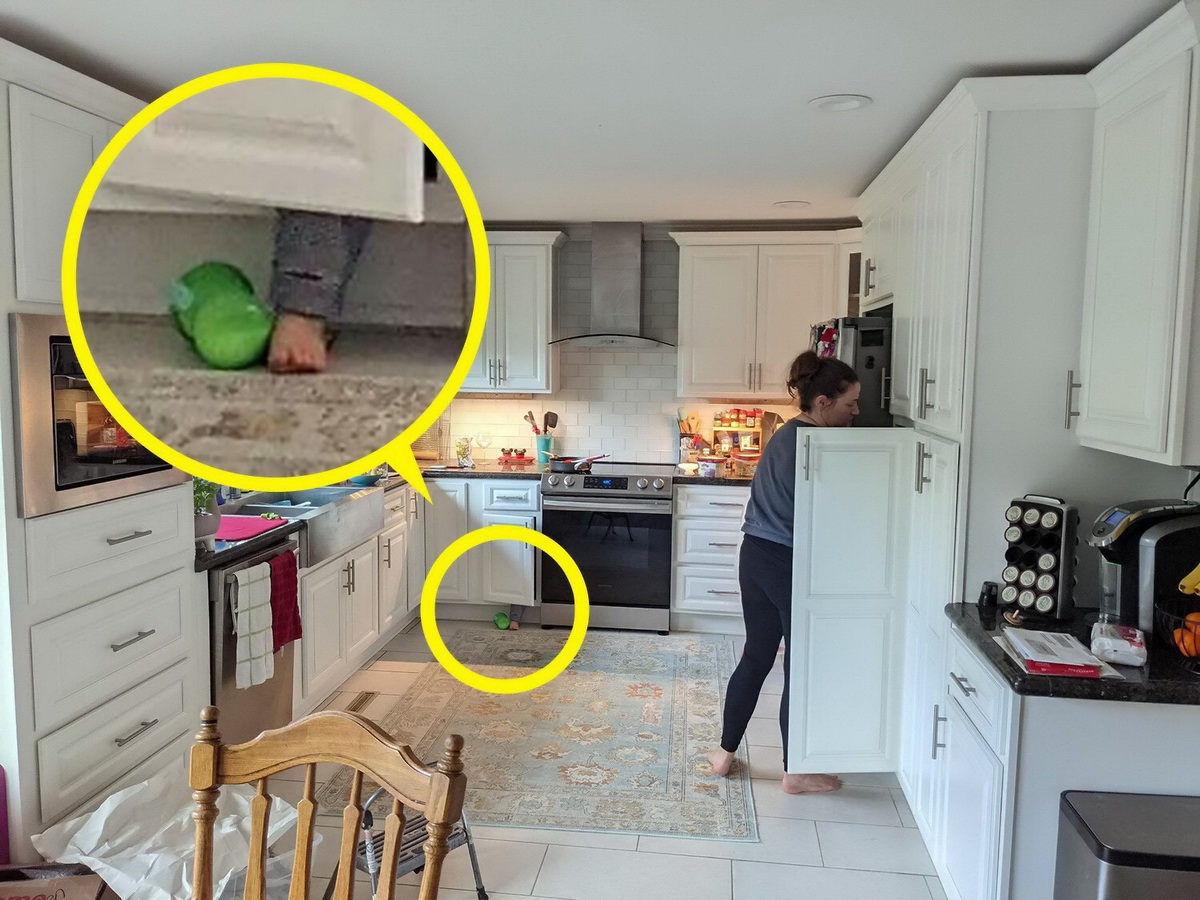 تست بینایی با کودک پنهان در آشپزخانه 2