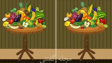 تفاوت تصویری میز میوه ها