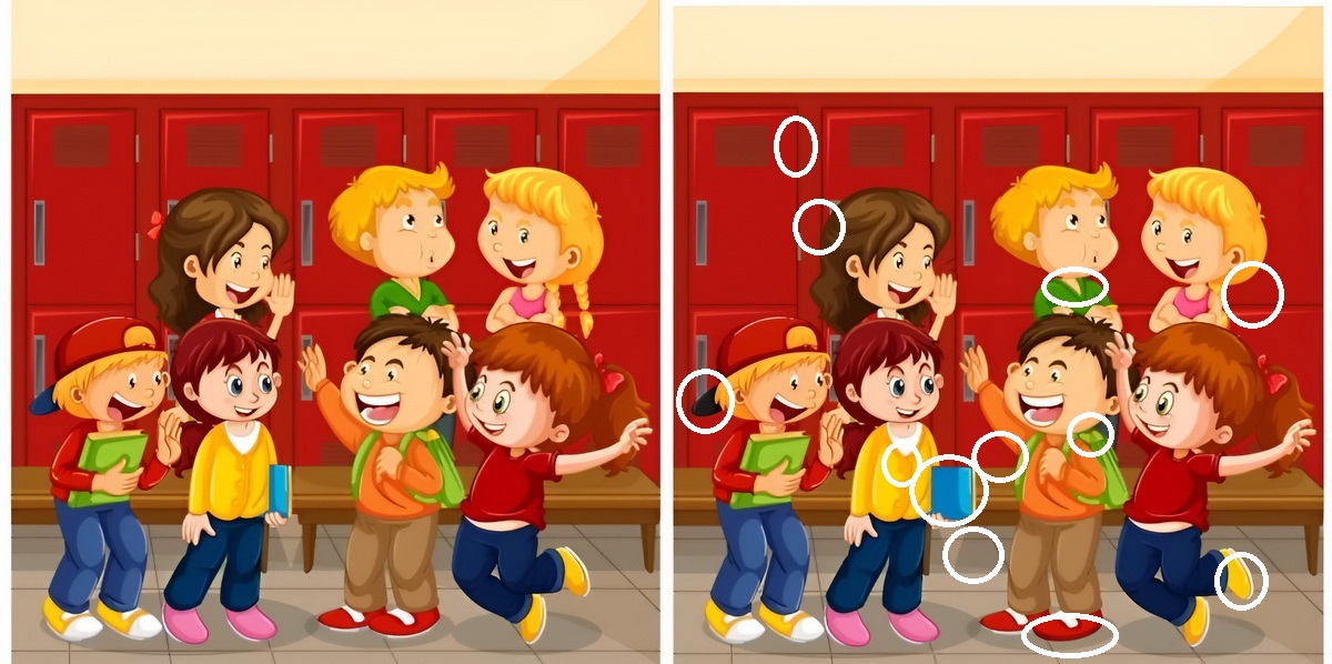 تفاوت تصویری کودکان در رختکن مدرسه 2