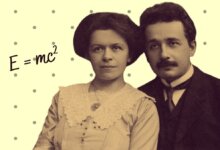 آلبرت انیشتین و زنش