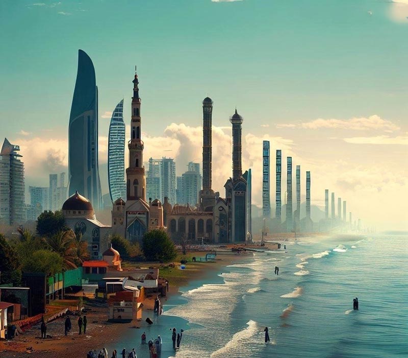 تصاویر سواحل ایران در آینده
