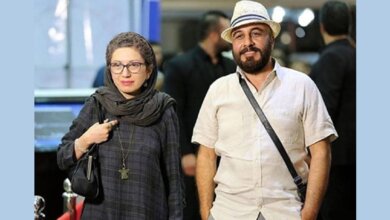 رضا عطاران و همسرش