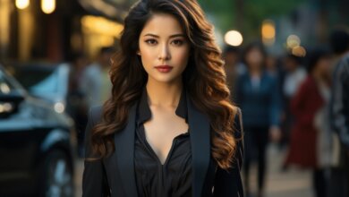 زن آسیایی زیبا