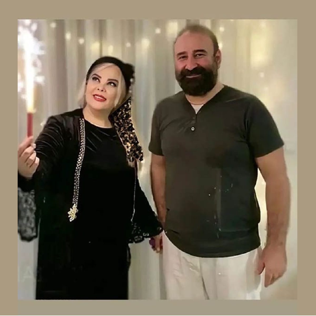 مهران احمدی و زنش