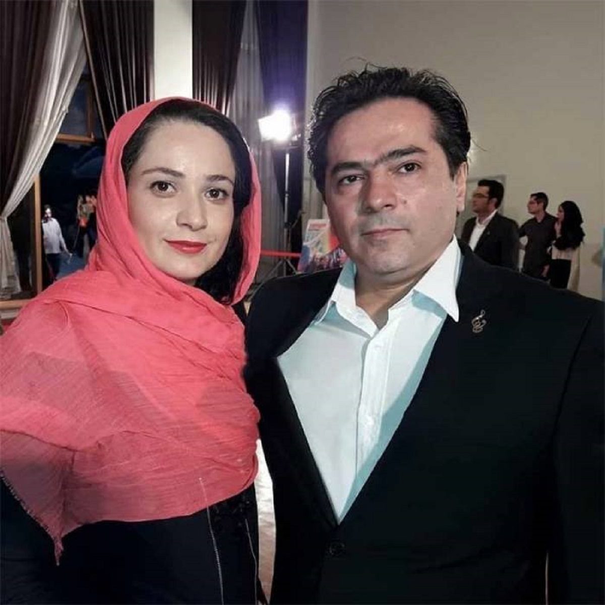 نسرین نصرتی و شوهرش