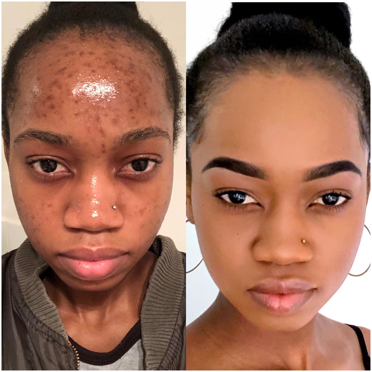 زنان سیاه پوست قبل و بعد آرایش 1