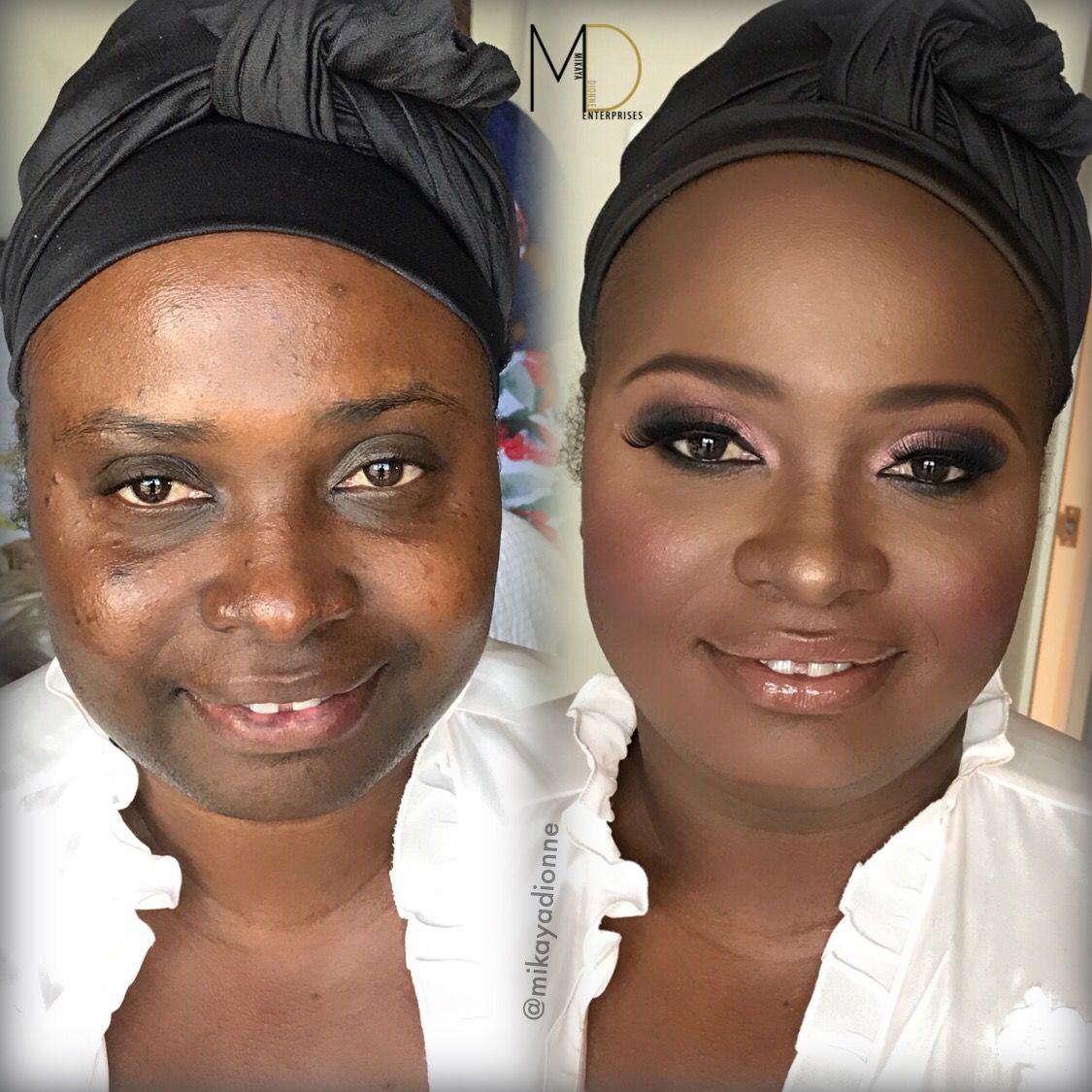 زنان سیاه پوست قبل و بعد آرایش 6