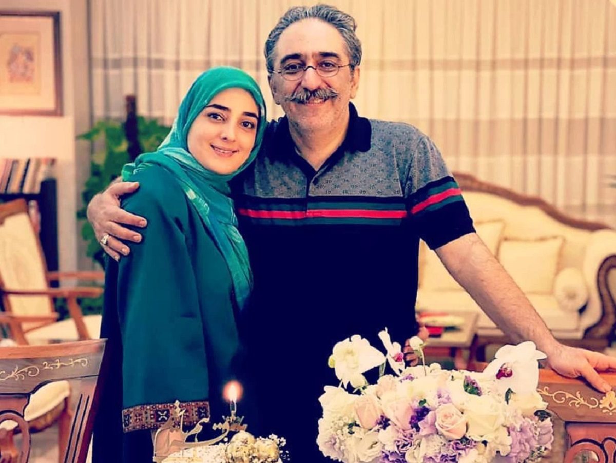 ستاره سادات قطبی و همسرش
