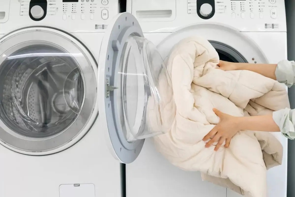 شستن پتو در ماشین لباسشویی2