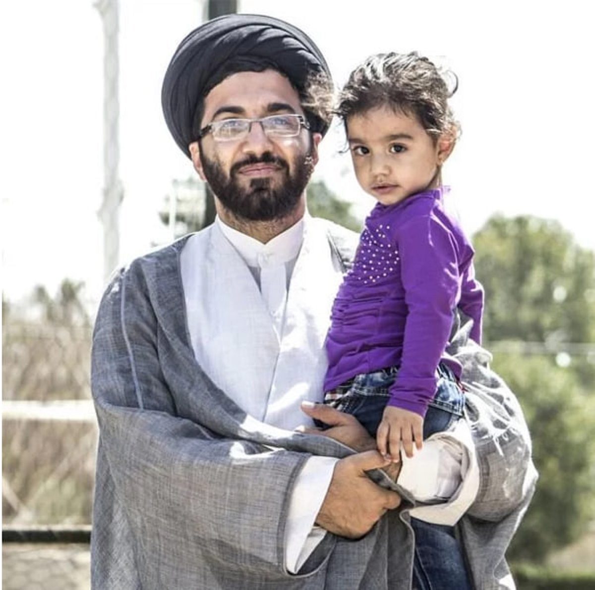 سید محمد حسین طباطبایی و دخترش