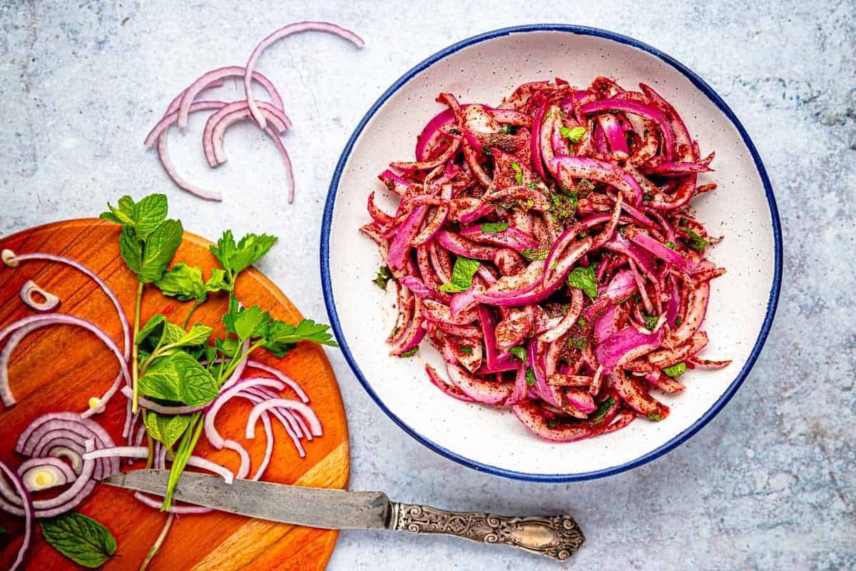 طرز تهیه پیاز سماقی 1