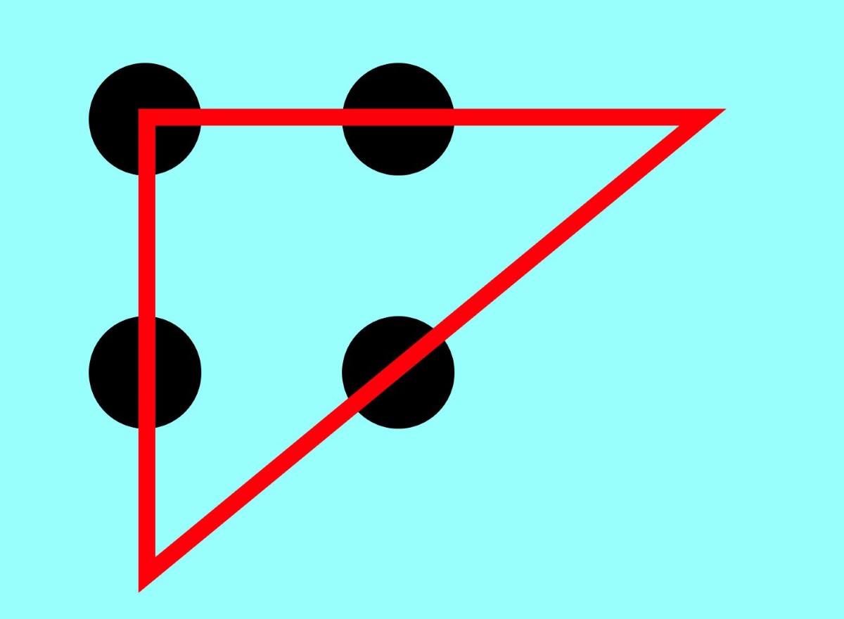 بازی فکری اتصال 4 نقطه با 3 خط 2