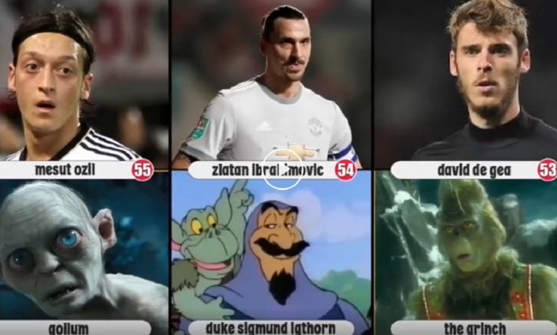 شباهت فوتبالیست ها به شخصیت های کارتونی