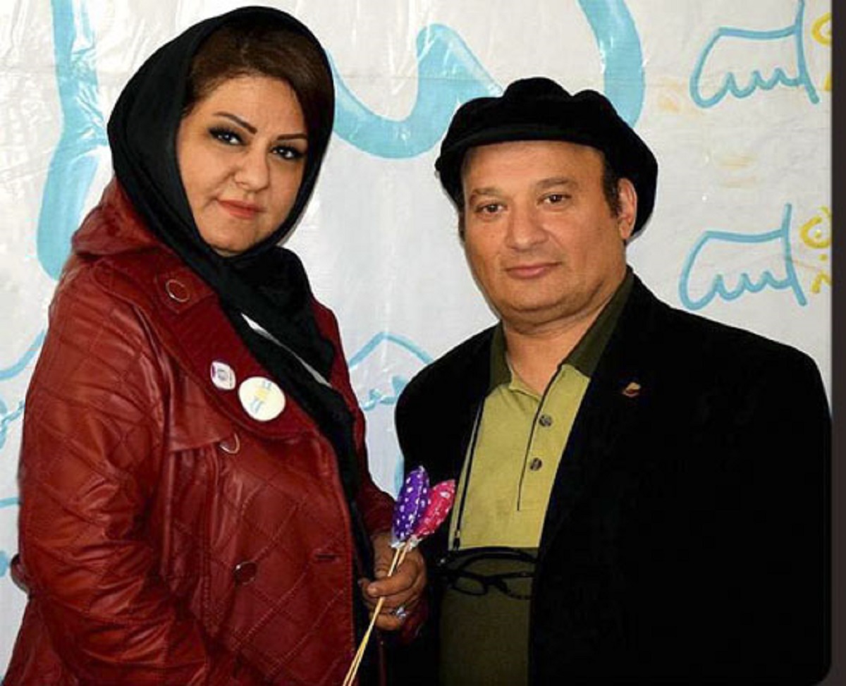 شهرام لاسمی و همسرش 