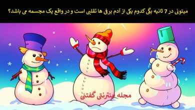 بازی فکری شناسایی آدم برفی تقلبی 1