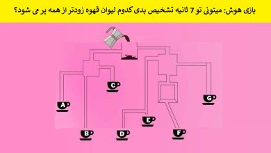 بازی هوش پر شدن لیوان قهوه