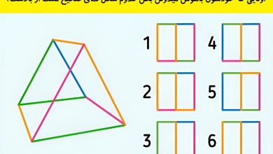 تست هوش شناخت نمای صحیح مثلث 1