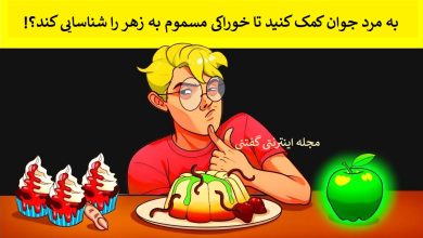 بازی فکری شناسایی خوراکی مسموم 1