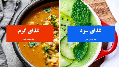 عوارض خوردن غذای گرم و غذای سرد