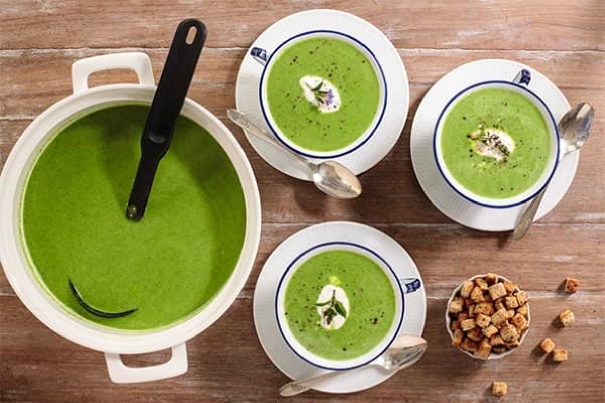 طرز تهیه سوپ اسفناج3