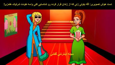 تست هوش تصویری زندانی زن فراری 1