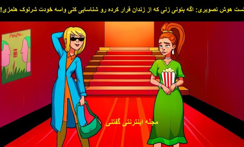 تست هوش تصویری زندانی زن فراری 1